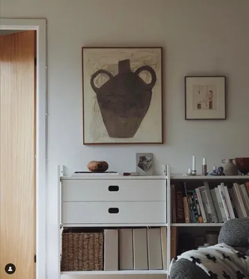 Portal bogreol small, White, 201 cm - TÔNN furniture