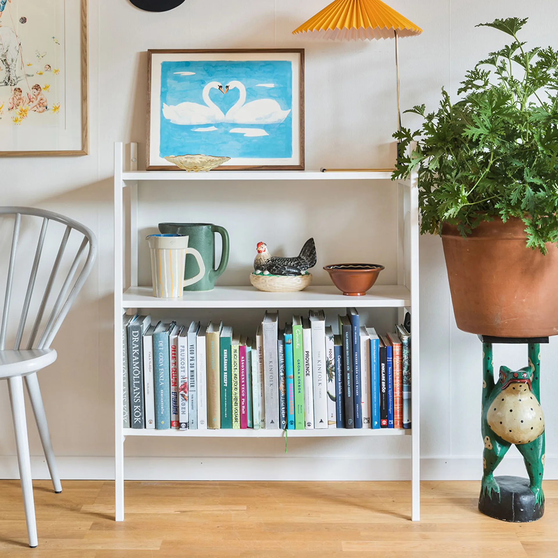 Portal bogreol small, White, 80 cm TÔNN furniture