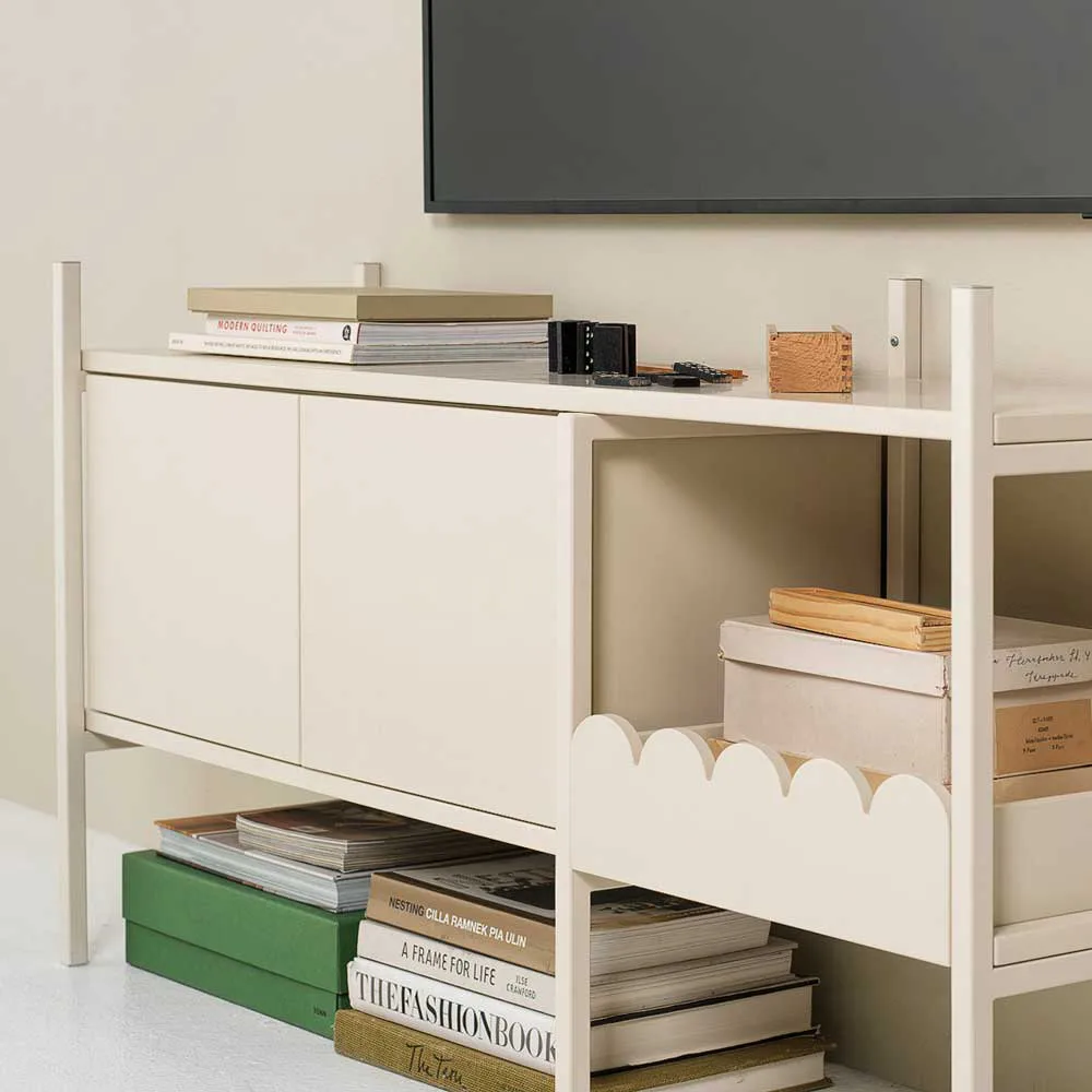 Portal TV-bænk 123 cm - Off-white,  TÔNN furniture