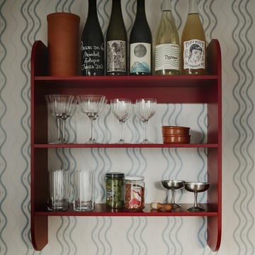 Strapats væghylde 62x73,6 cm - Burgundy - TÔNN furniture