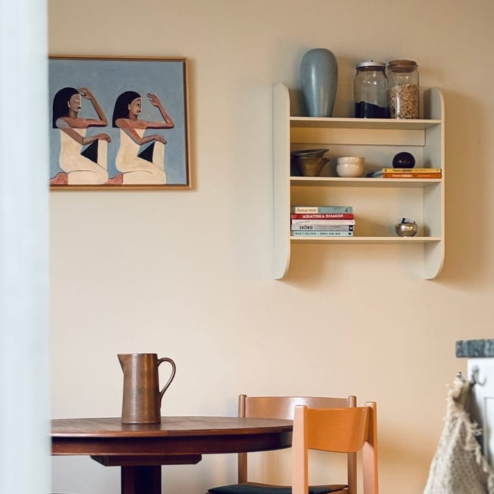 Strapats væghylde 62x73,6 cm, Off-white TÔNN furniture