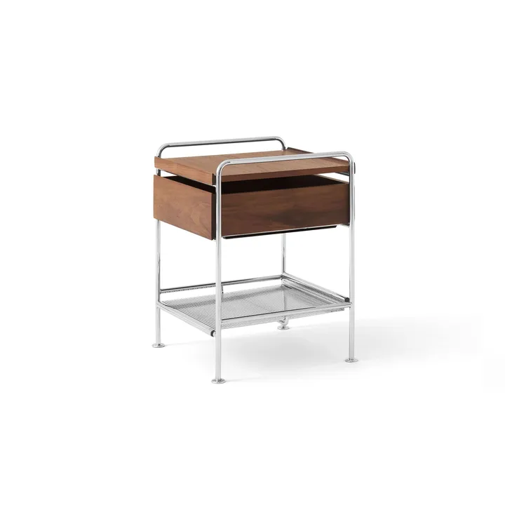 Alima NDS3 sidebord - Lakeret valnød-krom - &Tradition