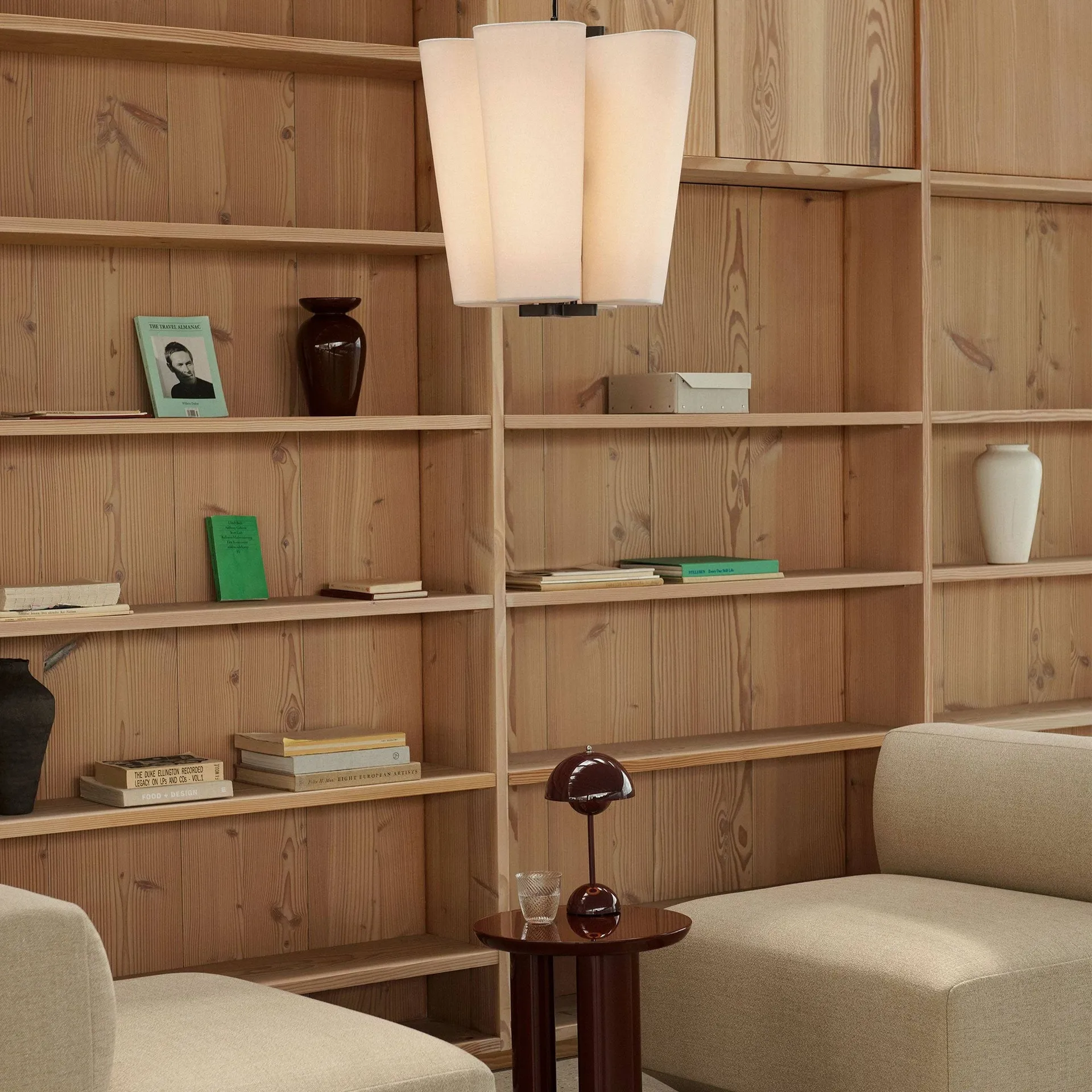 Bella chandelier pendel, SC114, Bronzed & Soft Canvas, Ø47,2 cm &Tradition