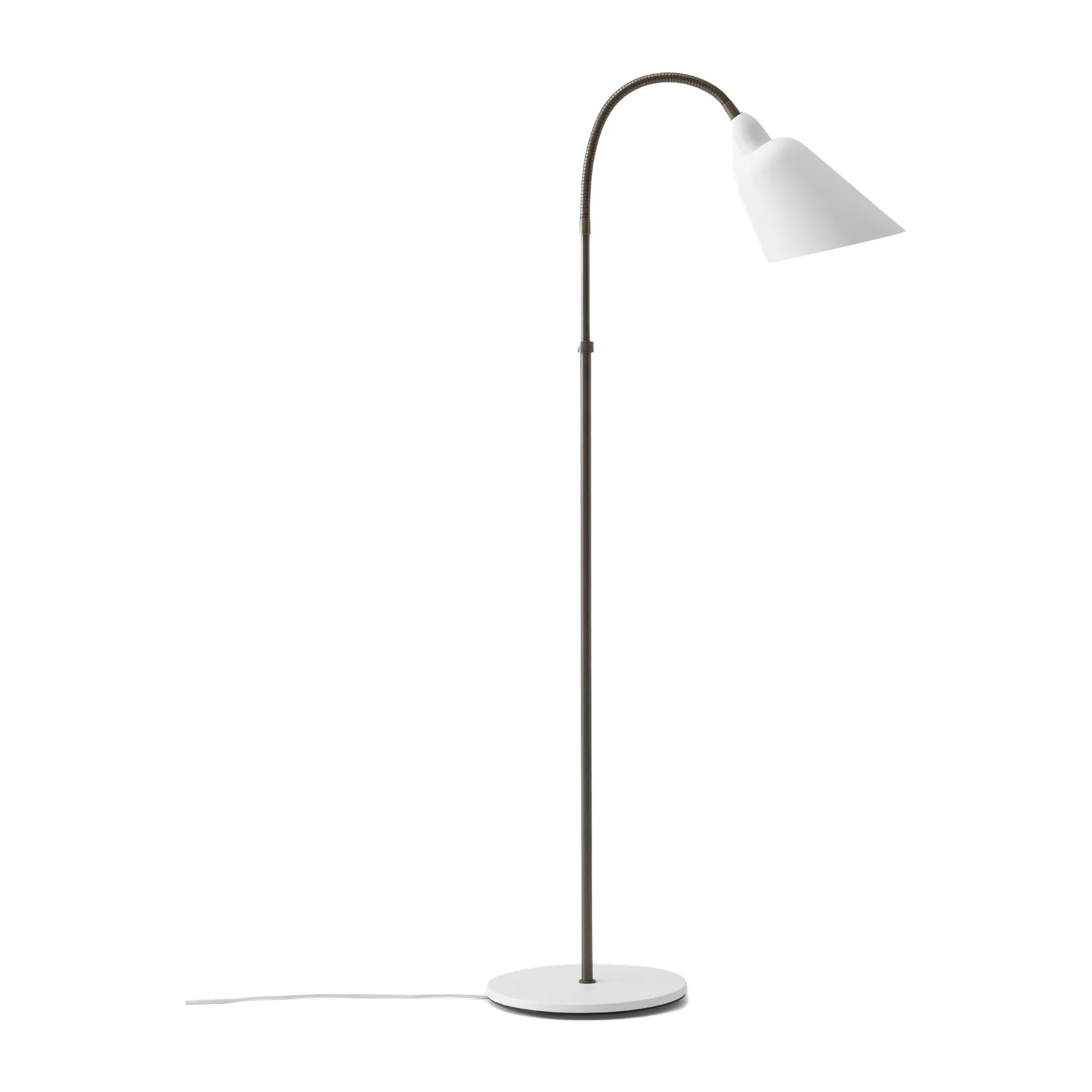 Bellevue AJ7 gulvlampe Anniversary Edition, White/Bronzed brass &Tradition