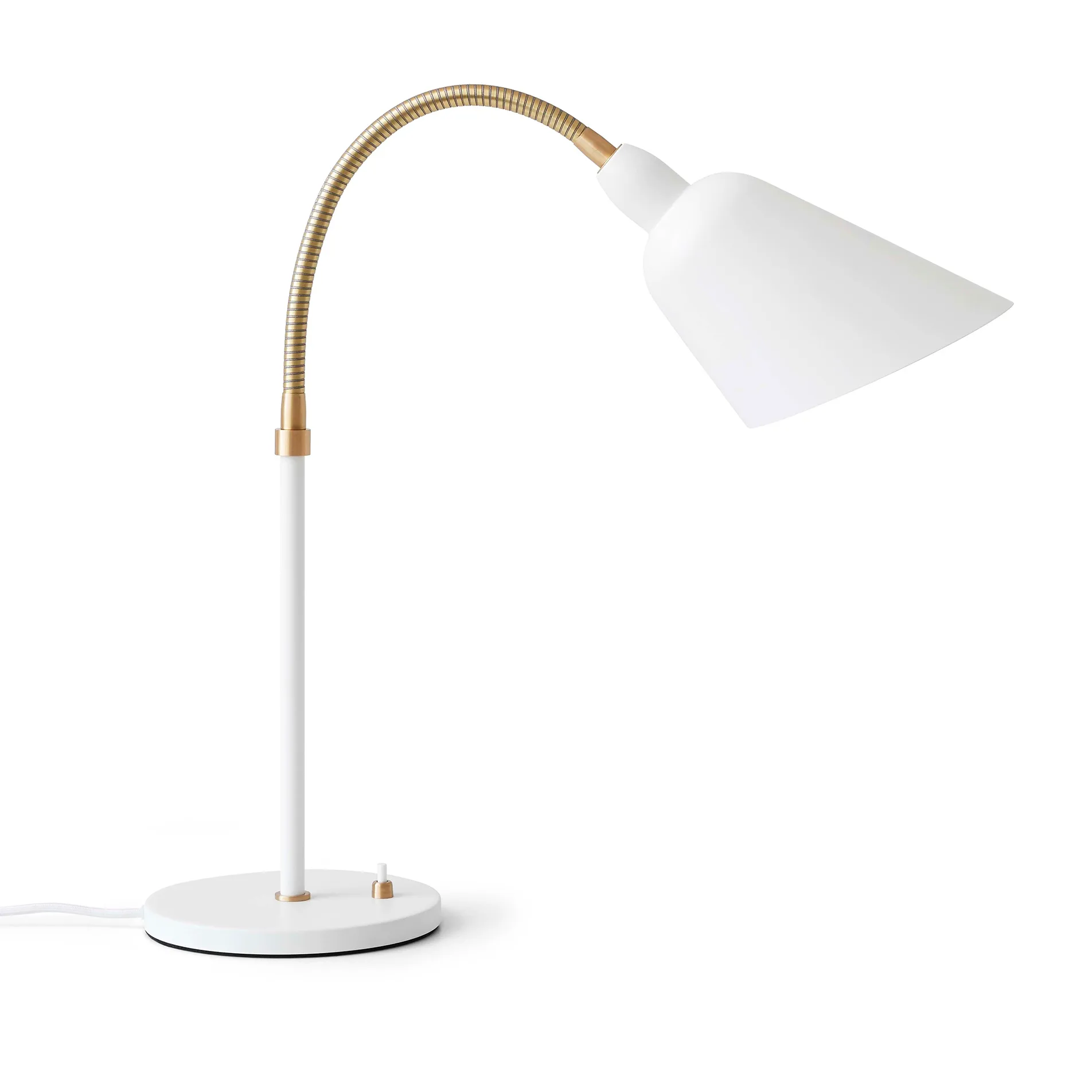 Bellevue AJ8 bordlampe, Hvid/Messing &Tradition