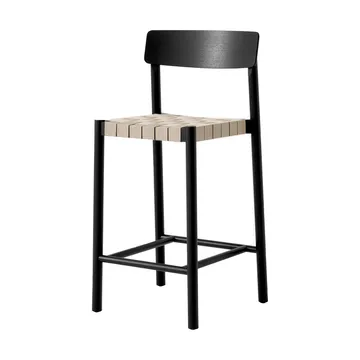 Betty TK12 Counter Chair barstol 65 cm - Naturfarvet hør-sortlakeret ask - &Tradition