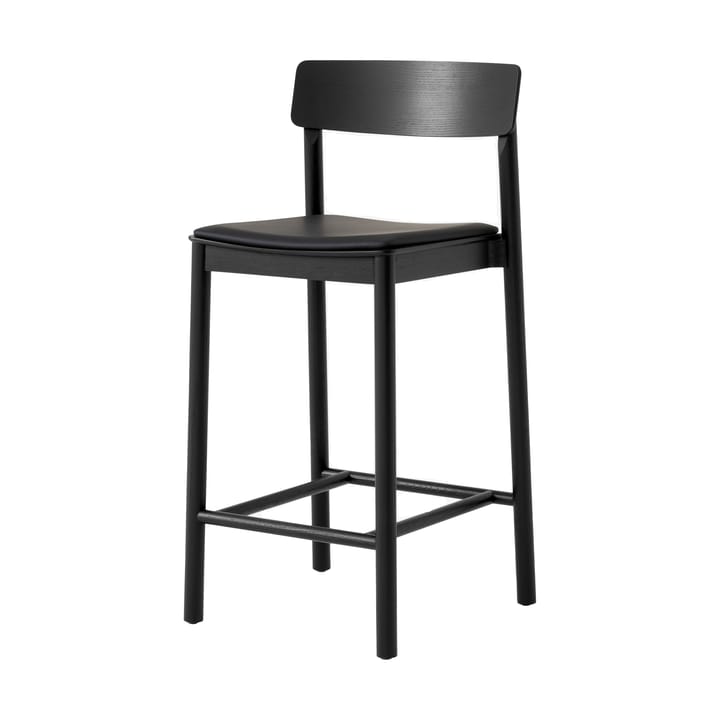 Betty TK14 Counter Chair barstol 65 cm - Noble sort læder-sortlakeret ask - &Tradition