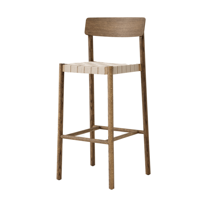 Betty TK15 Bar Chair barstol 75 cm - Røget eg-naturfarvet hør - &Tradition