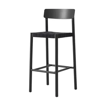 Betty TK15 Bar Chair barstol 75 cm - Sortlakeret ask-sort hør - &Tradition