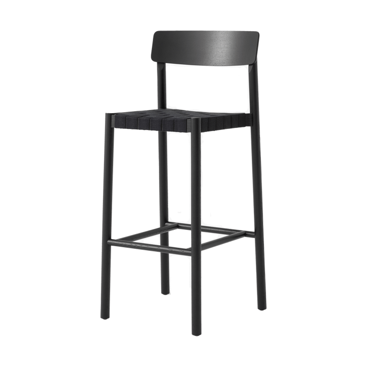 Betty TK15 Bar Chair barstol 75 cm - Sortlakeret ask-sort hør - &Tradition