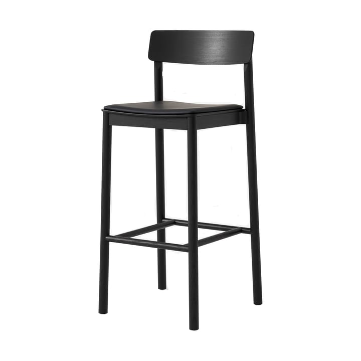Betty TK17 Bar Chair barstol 75 cm - Noble sort læder-sortlakeret ask - &Tradition