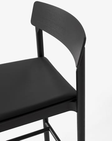 Betty TK17 Bar Chair barstol 75 cm - Noble sort læder-sortlakeret ask - &Tradition