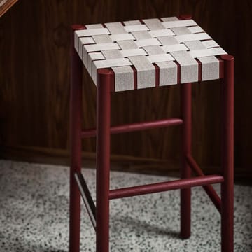Betty TK8 barstol - oak, naturflettet lærredssæde - &Tradition