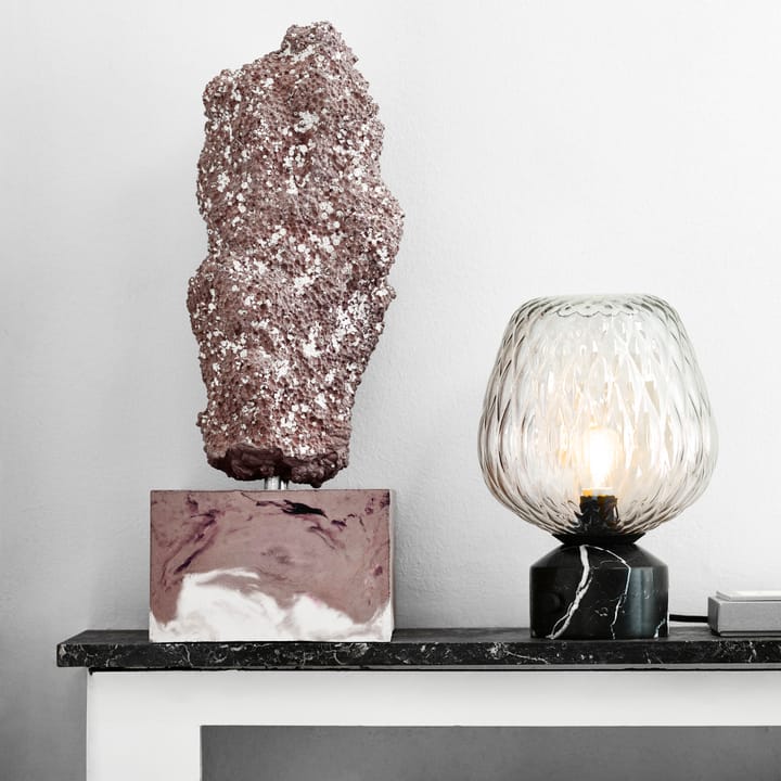 Blown bordlampe SW6, Sort marmor &Tradition