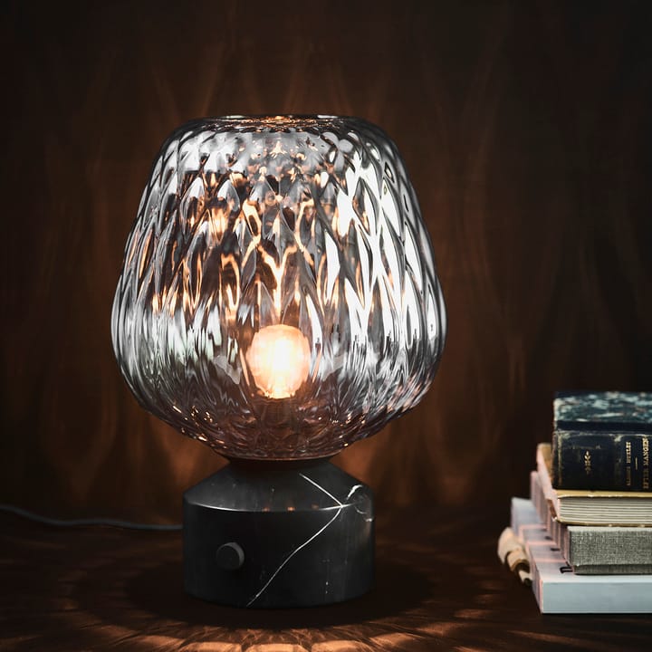 Blown bordlampe SW6, Sort marmor &Tradition