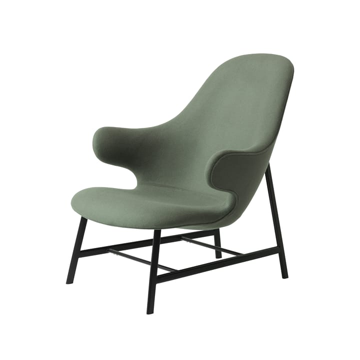 Catch JH13 loungelænestol, Divina 944 green, sorte ben &Tradition