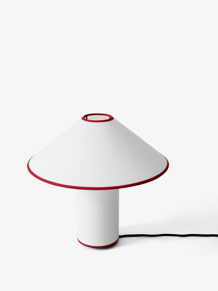 Colette ATD6 bordlampe, White & Merlot &Tradition