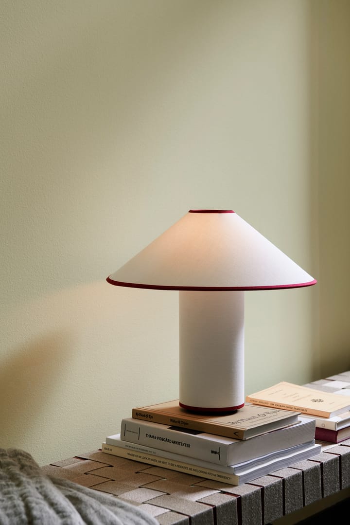 Colette ATD6 bordlampe, White & Merlot &Tradition