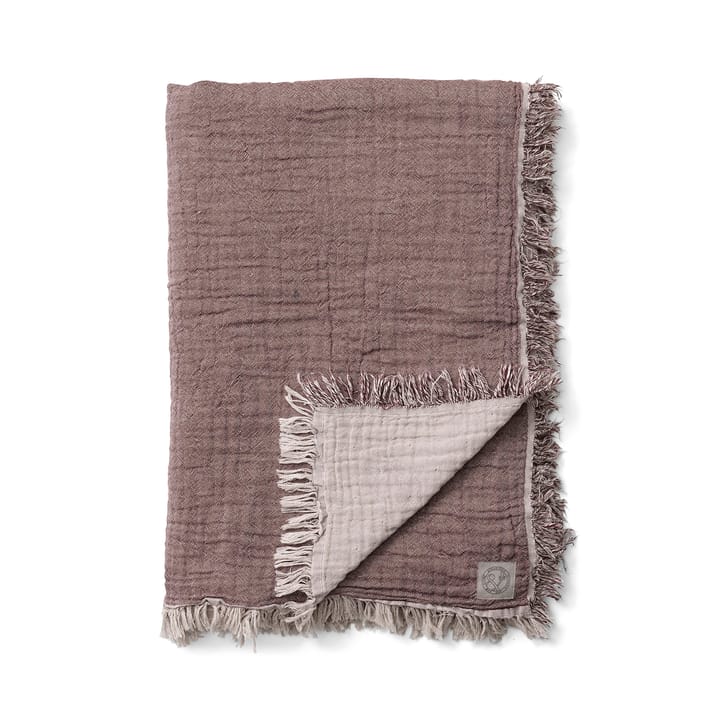 Collect bomuldsplaid SC32 140x210 cm, Cloud & Burgundy (beige/rød) &Tradition