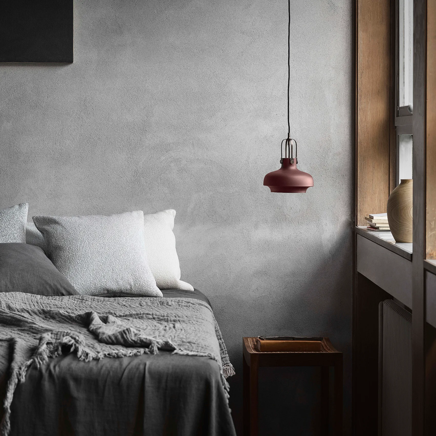 Collect bomuldsplaid SC32 140x210 cm, Cloud & Slate (beige/grå) &Tradition