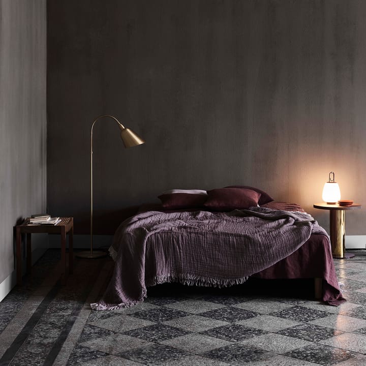 Collect bomuldsplaid SC33 260x260 cm - Cloud & Burgundy (beige/rød) - &Tradition