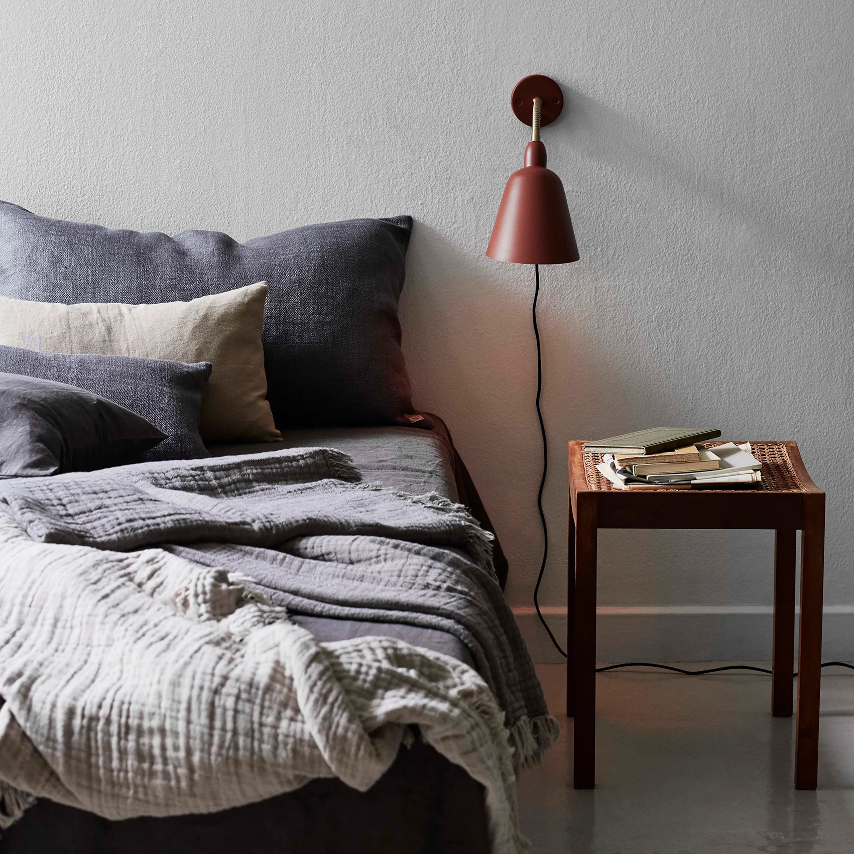 Collect bomuldsplaid SC33 260x260 cm, Cloud & Milk (beige/hvid) &Tradition