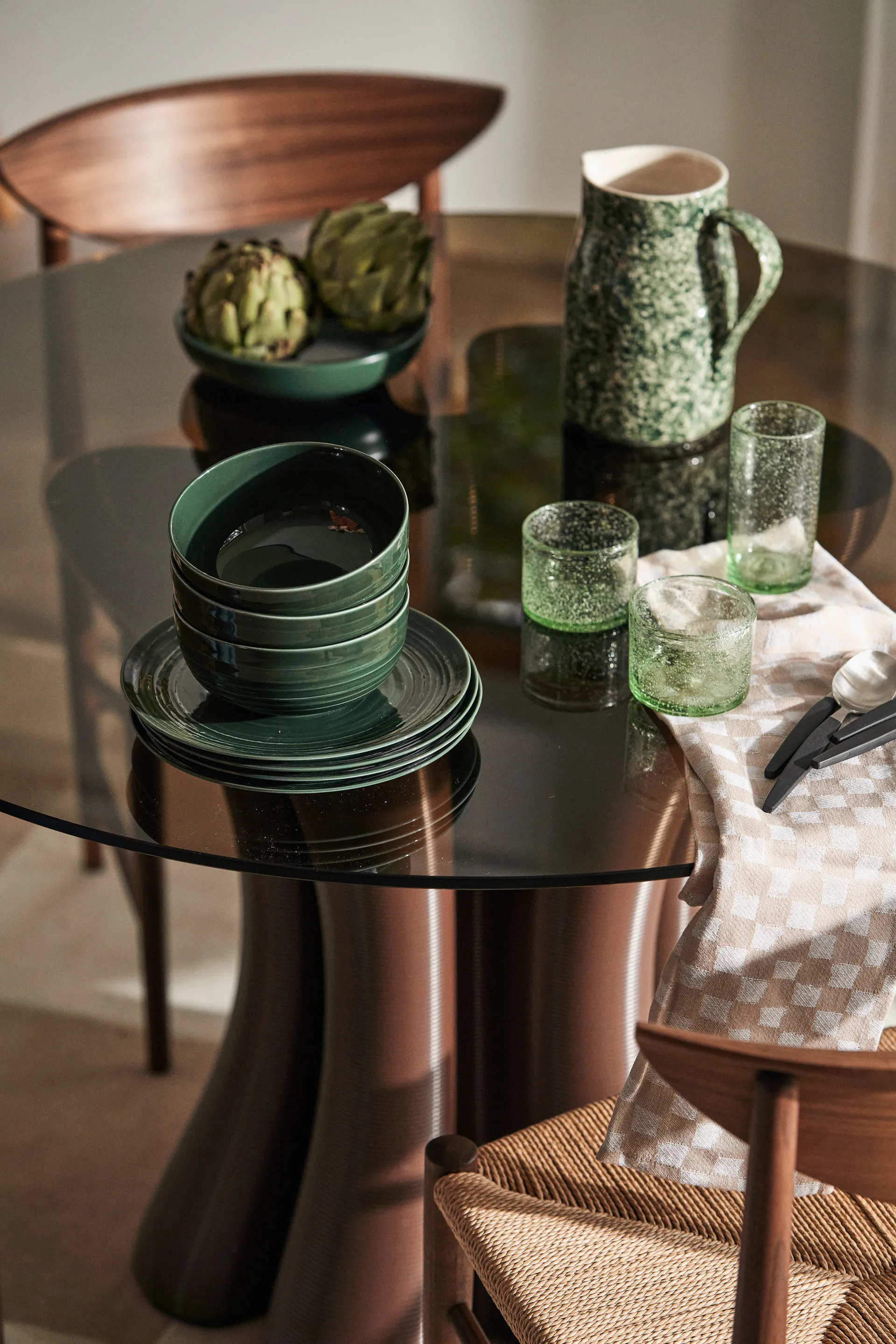 Drawn stol HM3, Valnød &Tradition