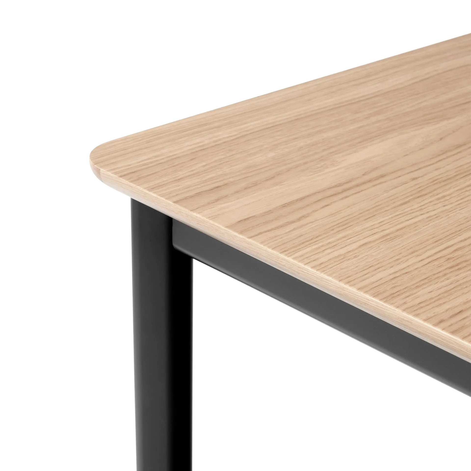 Drip HW117 spisebord 103x253 cm, Black frame-clear lacq. oak &Tradition