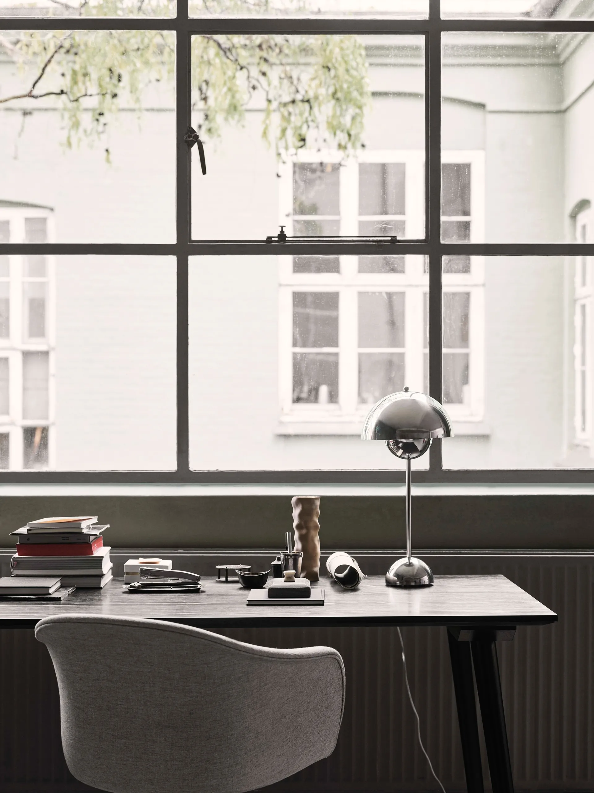 FlowerPot bordlampe VP3, Chrome-plated &Tradition