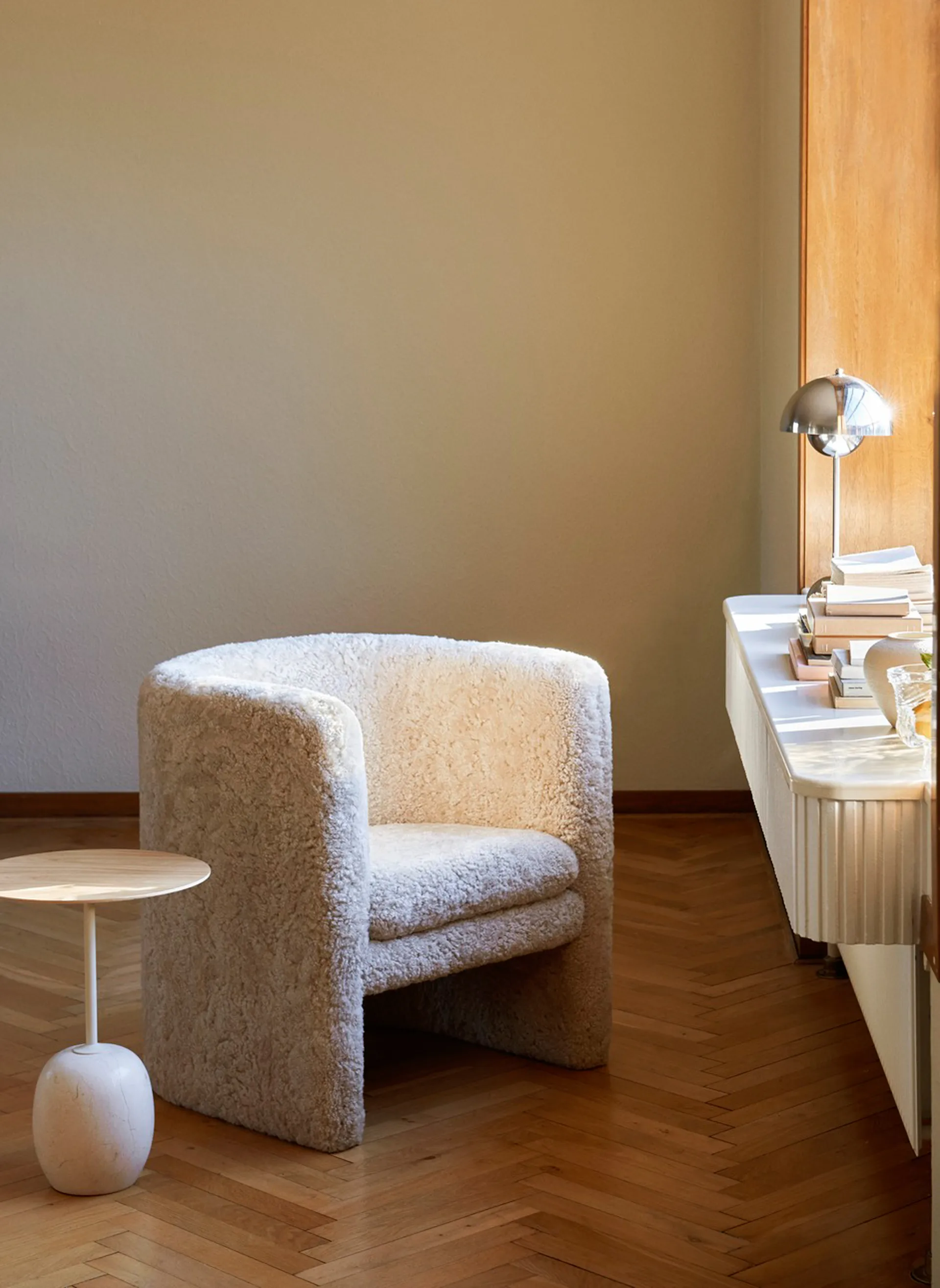 FlowerPot bordlampe VP3, Chrome-plated &Tradition