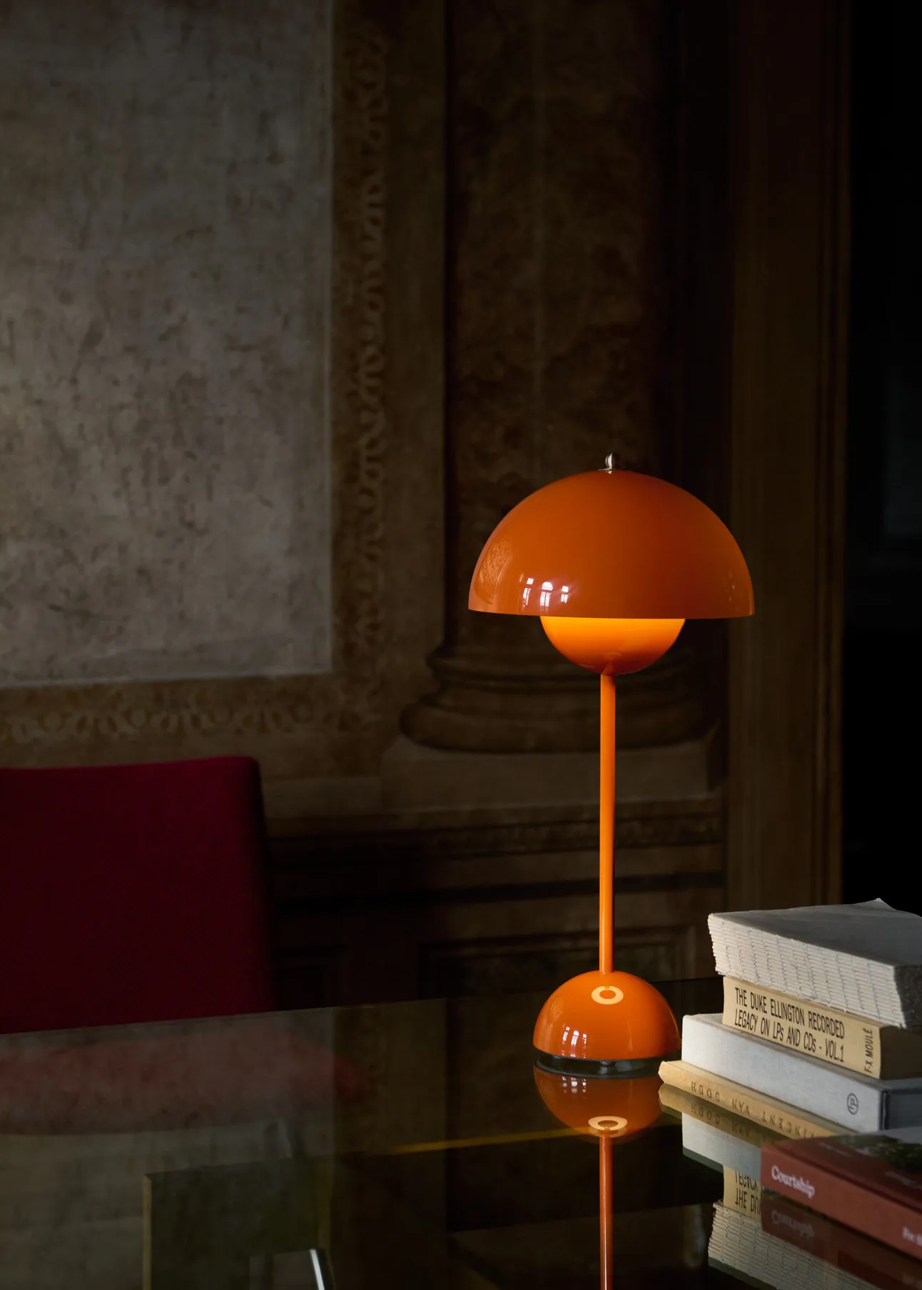 FlowerPot bordlampe VP3, Zesty orange &Tradition