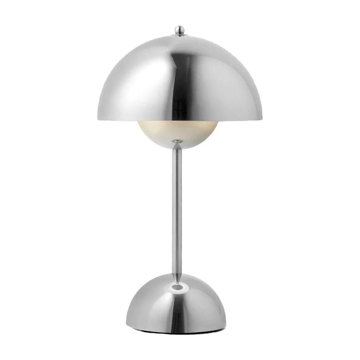 Flowerpot portable bordlampe VP9, Chrome &Tradition