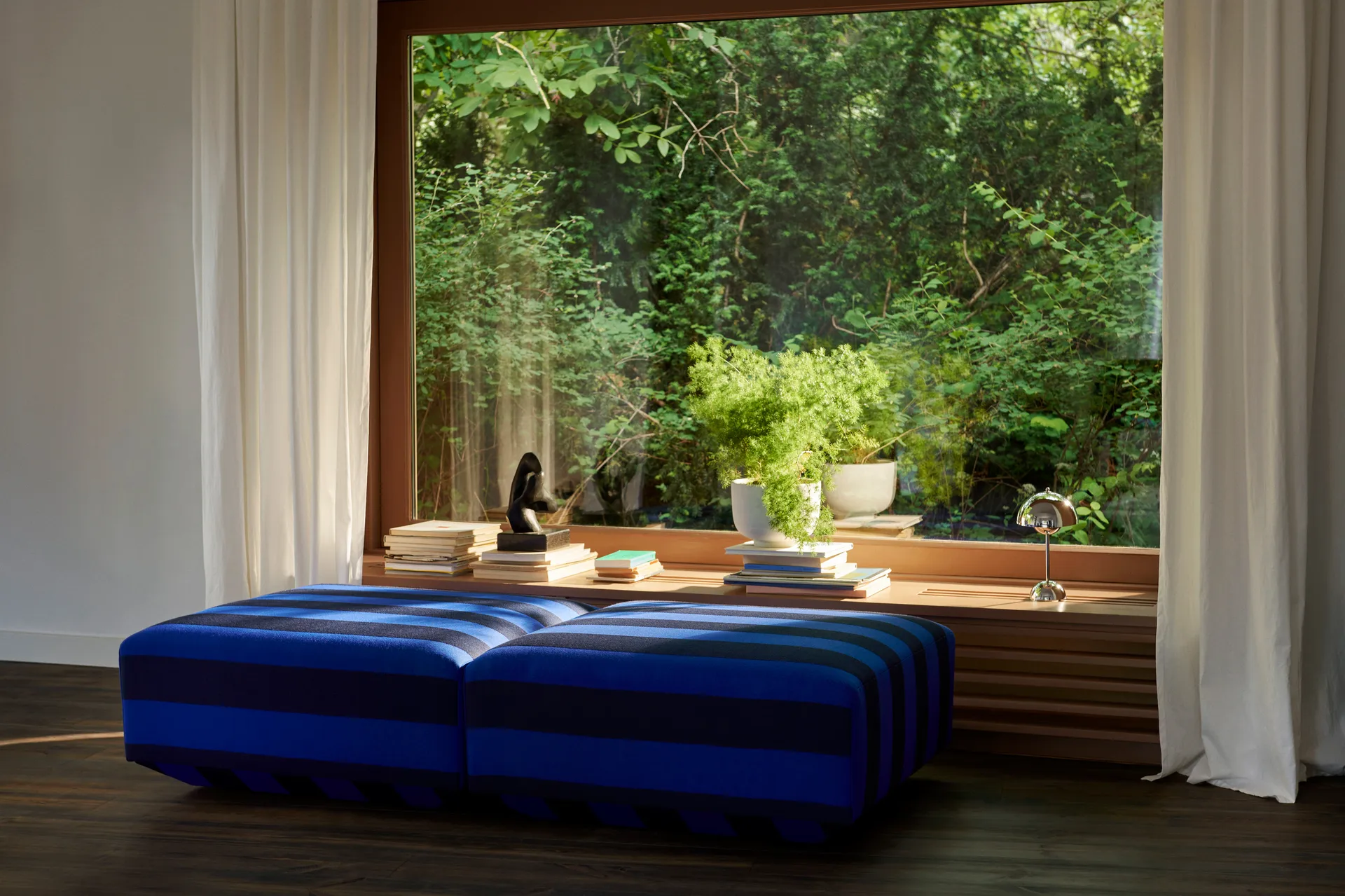 Flowerpot portable bordlampe VP9, Chrome &Tradition