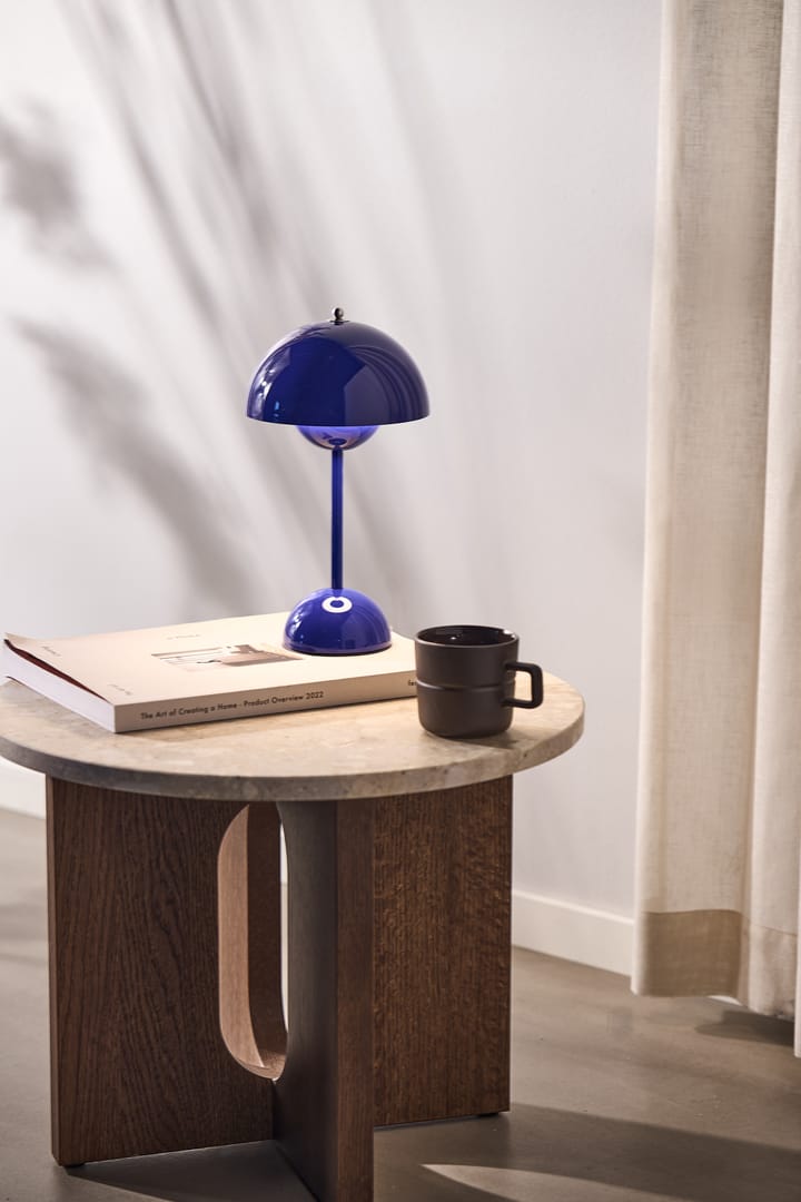 Flowerpot portable bordlampe VP9, Cobalt blue &Tradition