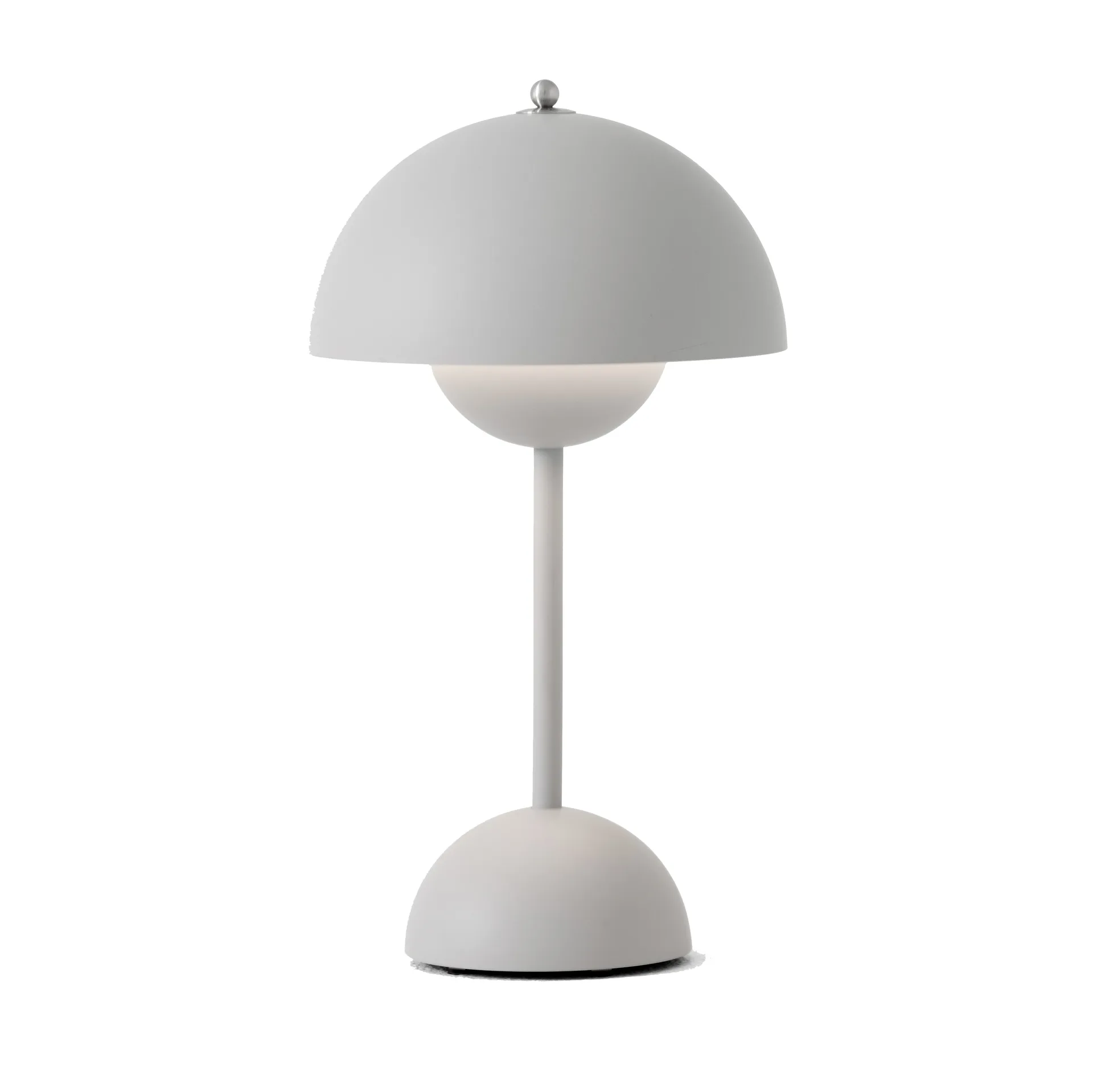 Flowerpot portable bordlampe VP9, Matt light grey &Tradition
