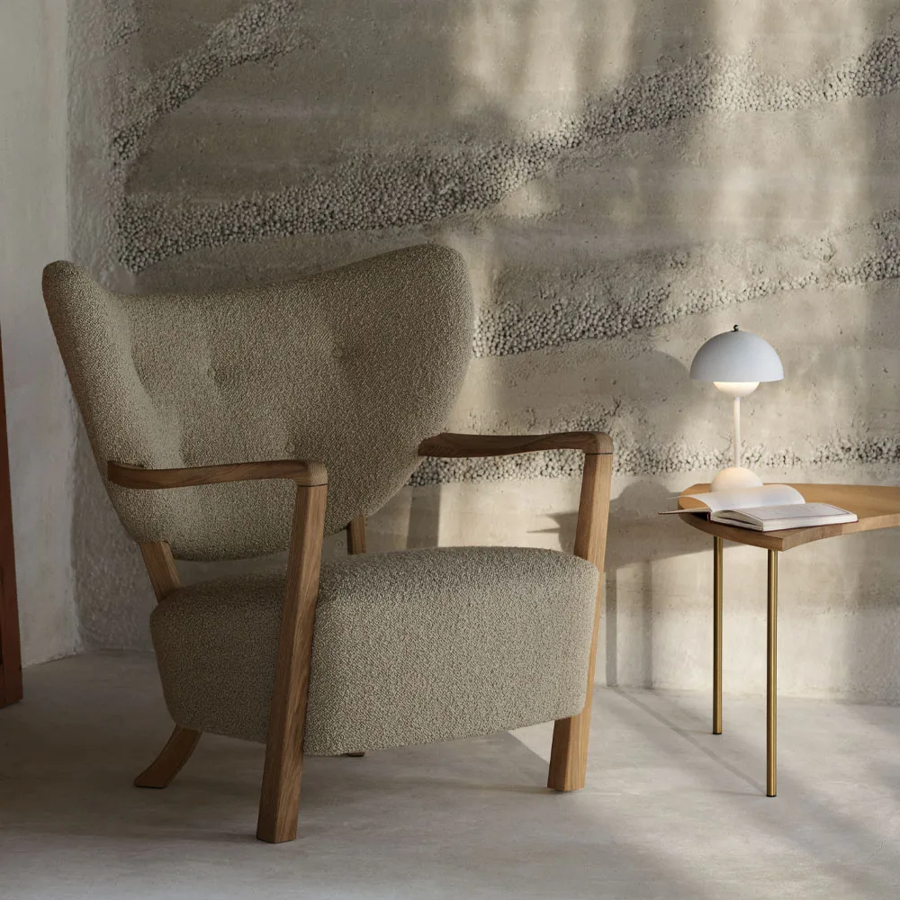 Flowerpot portable bordlampe VP9, Matt white &Tradition