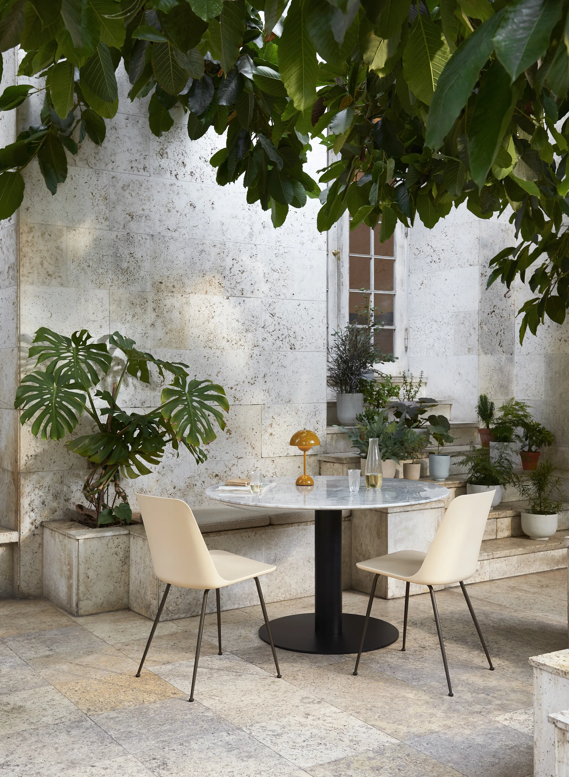 Flowerpot portable bordlampe VP9, Mustard &Tradition