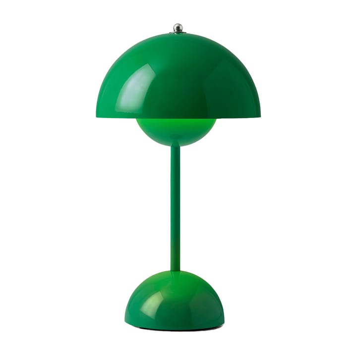 Flowerpot portable bordlampe VP9, Signal green &Tradition