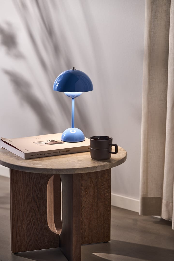 Flowerpot portable bordlampe VP9, Swim blue &Tradition