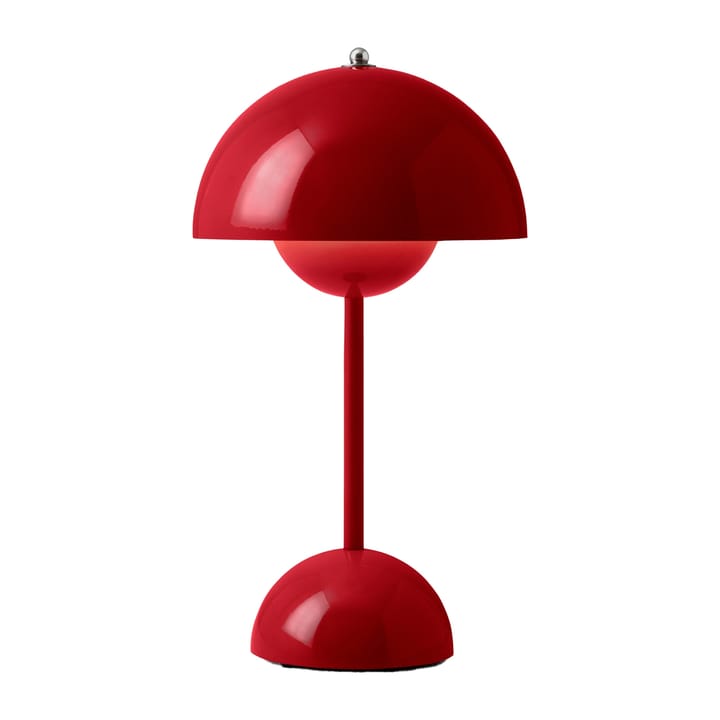 Flowerpot portable bordlampe VP9, Vermilion red &Tradition