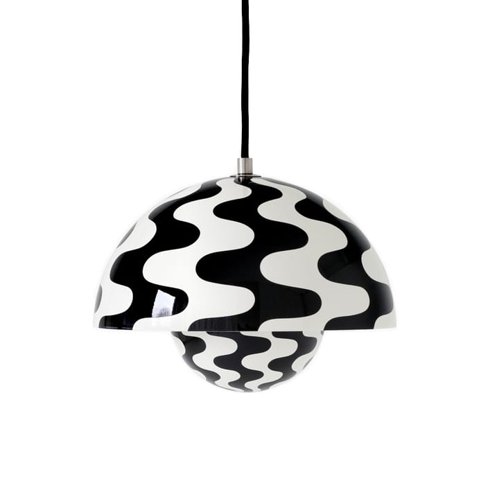 Flowerpot VP1 pendel - Black/White pattern - &Tradition