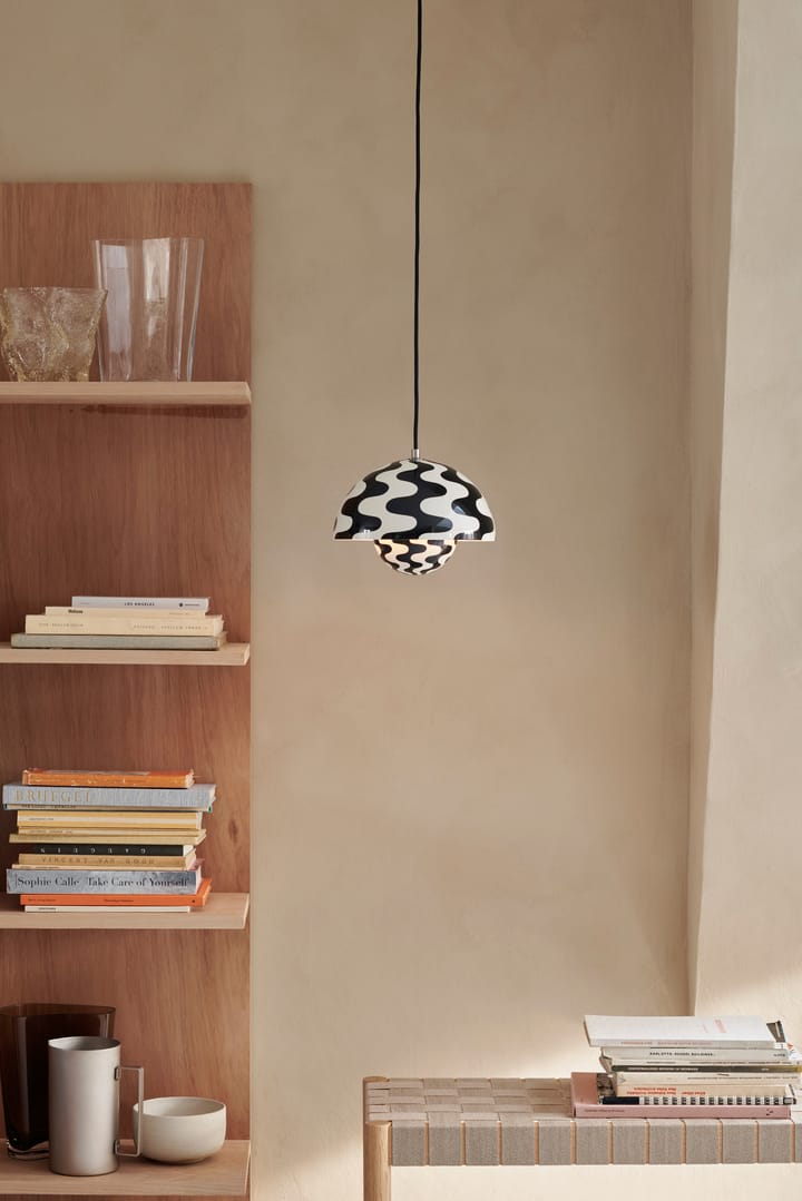 Flowerpot VP1 pendel, Black/White pattern &Tradition