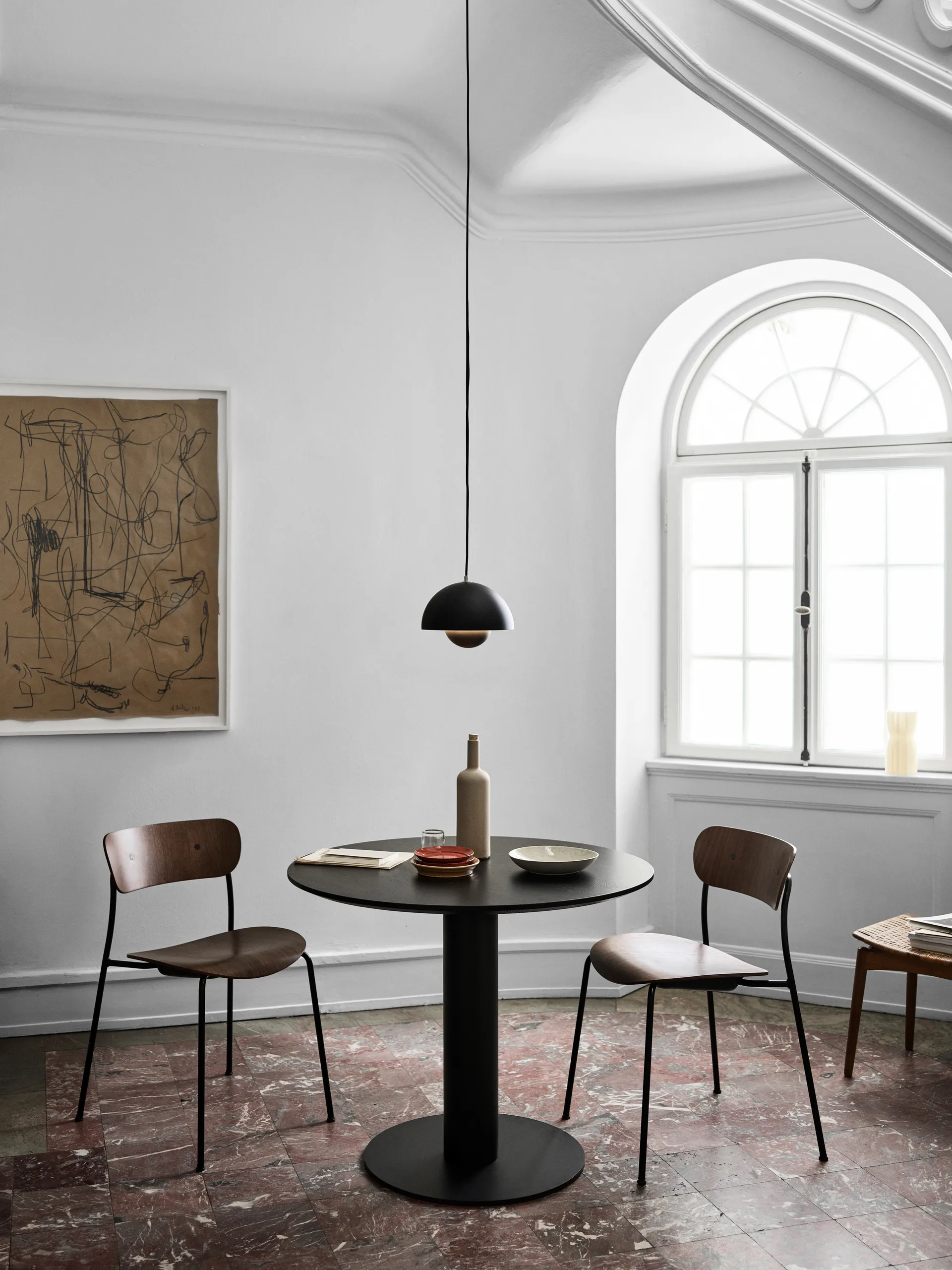 Flowerpot VP1 pendel, mat sort &Tradition