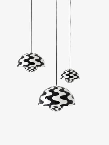 Flowerpot VP2 pendel stor - Black/White pattern - &Tradition