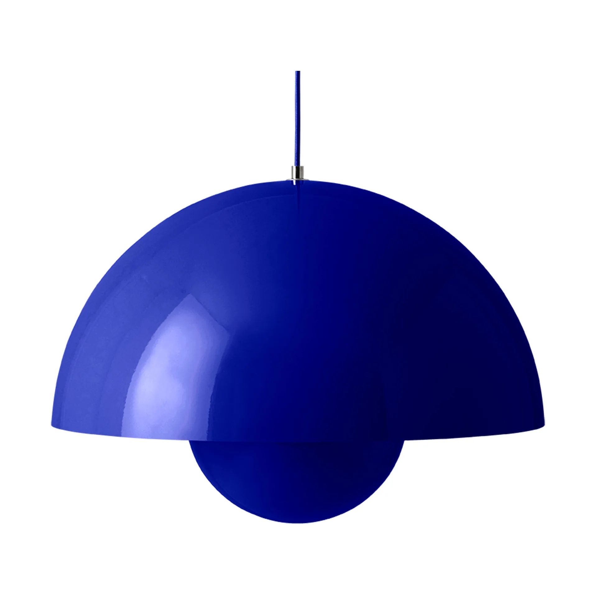 Flowerpot VP2 pendel stor, Cobalt blue &Tradition