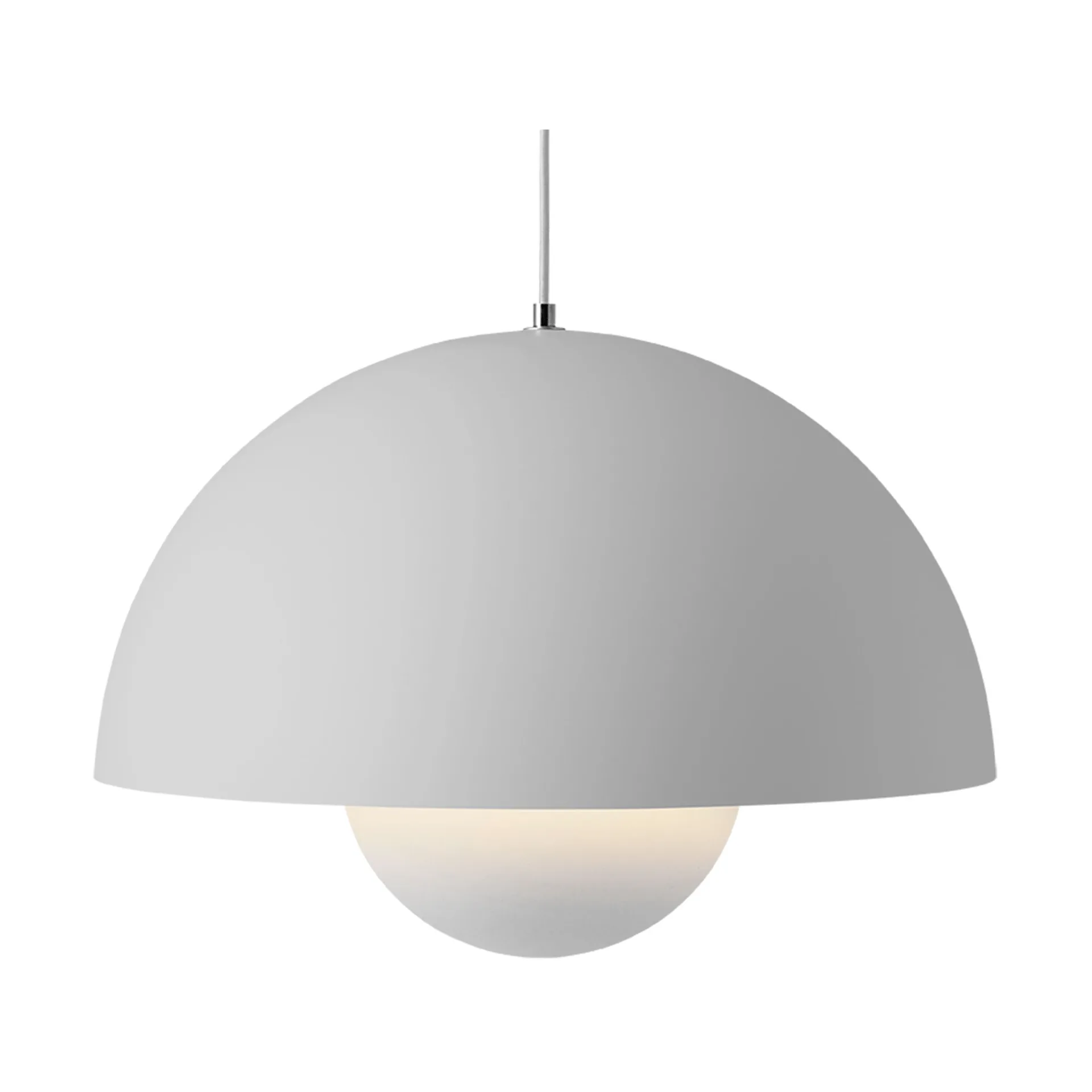 Flowerpot VP2 pendel stor, Mat light grey &Tradition