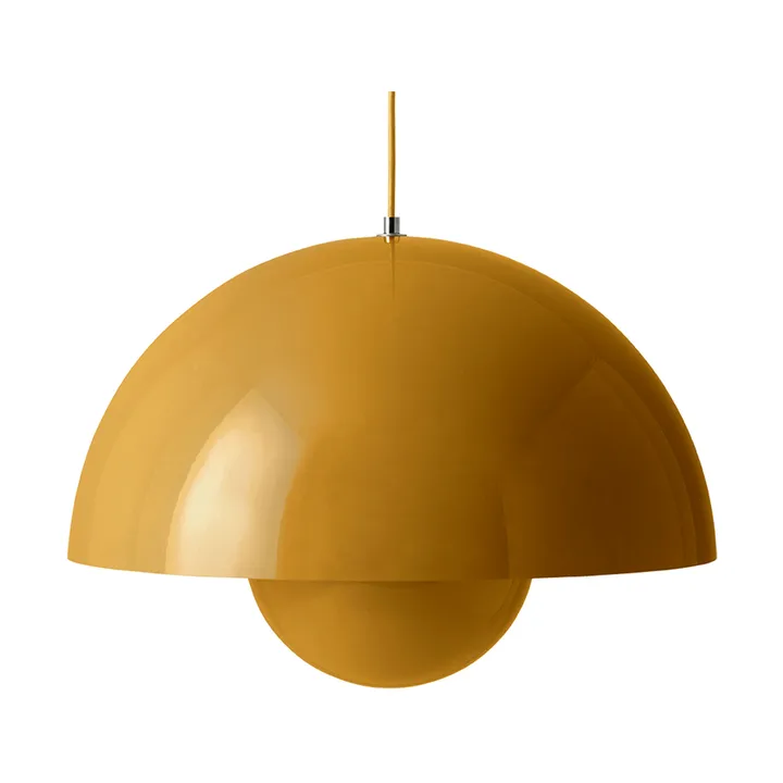 Flowerpot VP2 pendel stor - Mustard - &Tradition