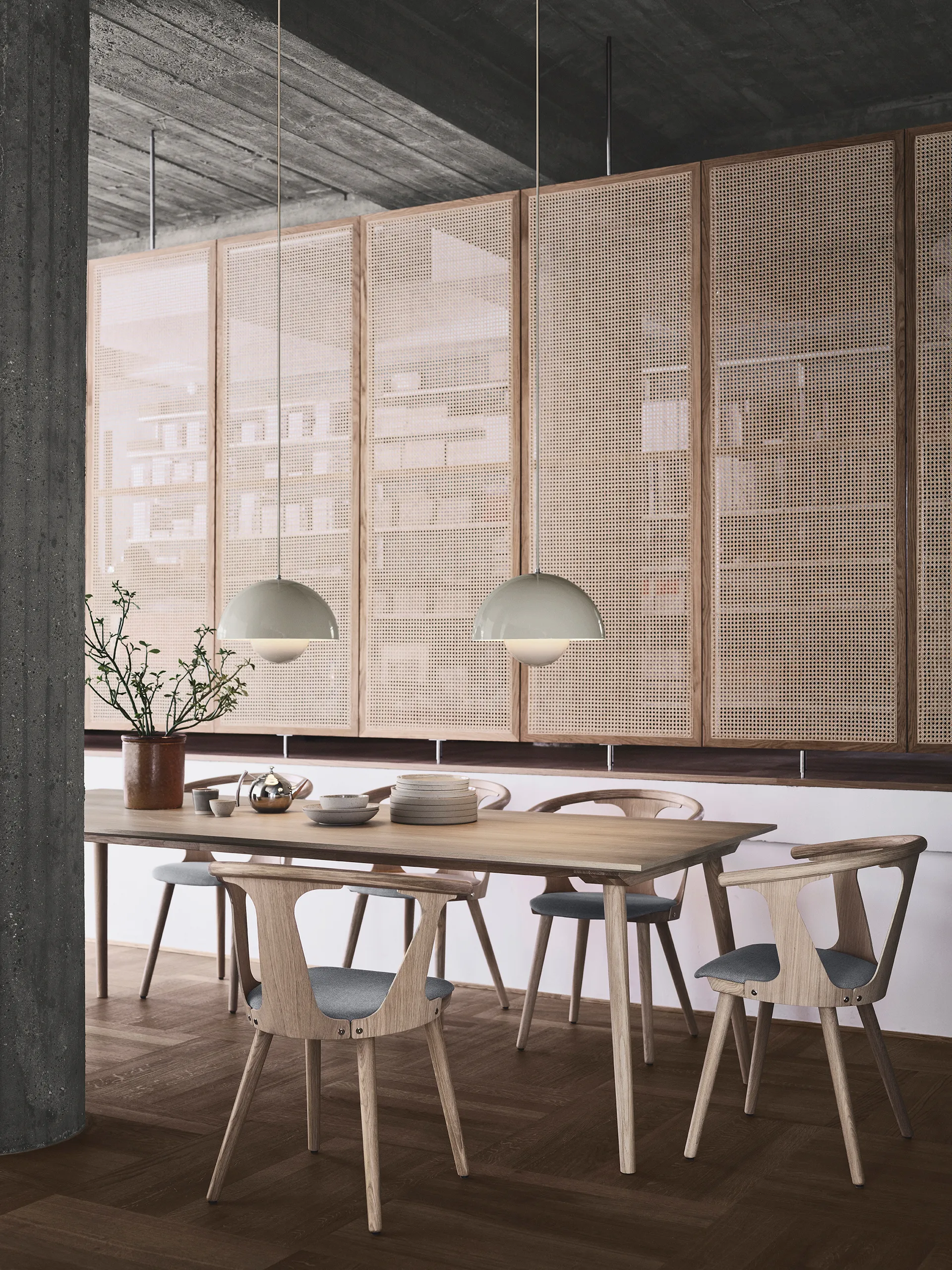 Flowerpot VP7 pendel, Grå/Beige &Tradition