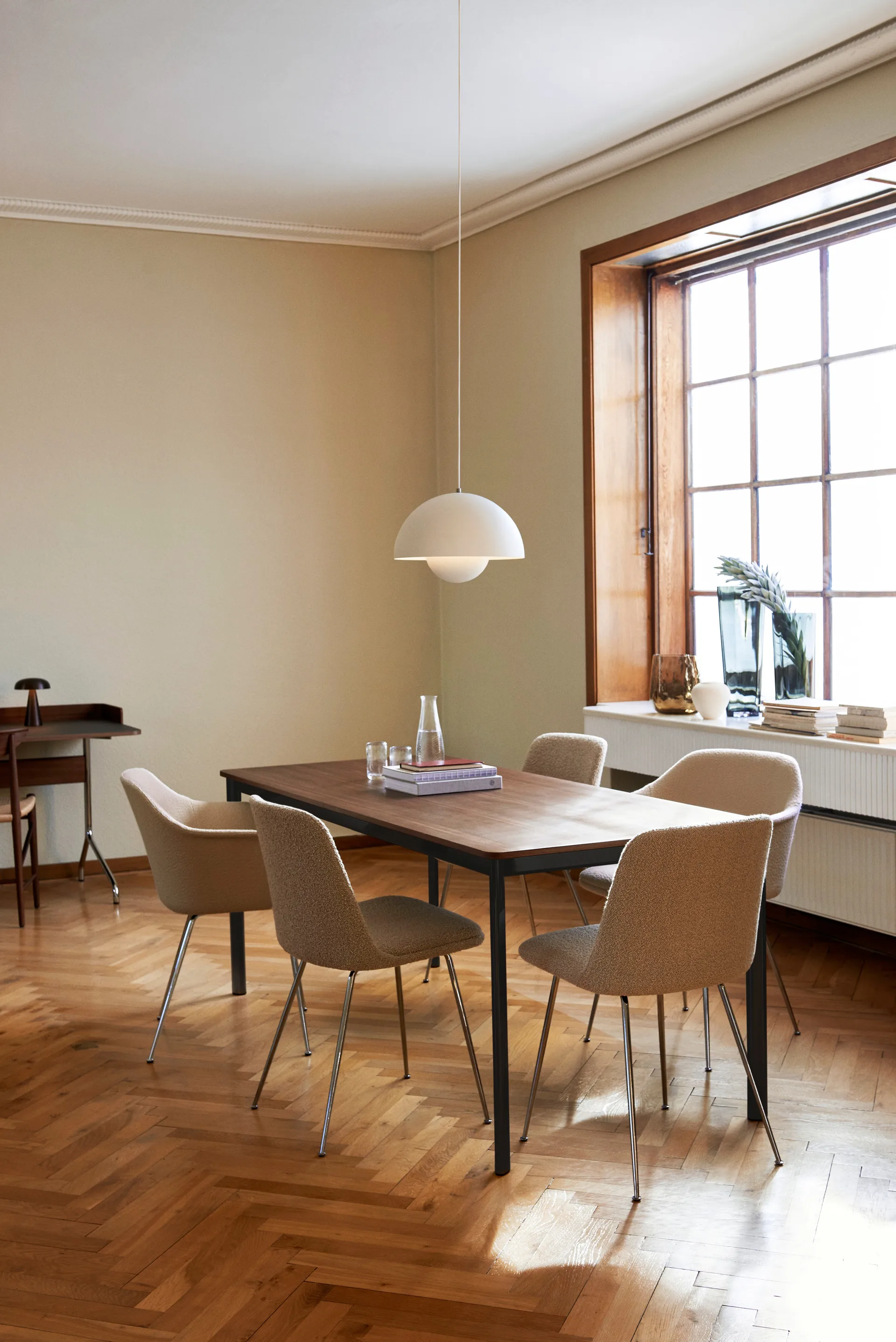 Flowerpot VP7 pendel, Mat hvid &Tradition