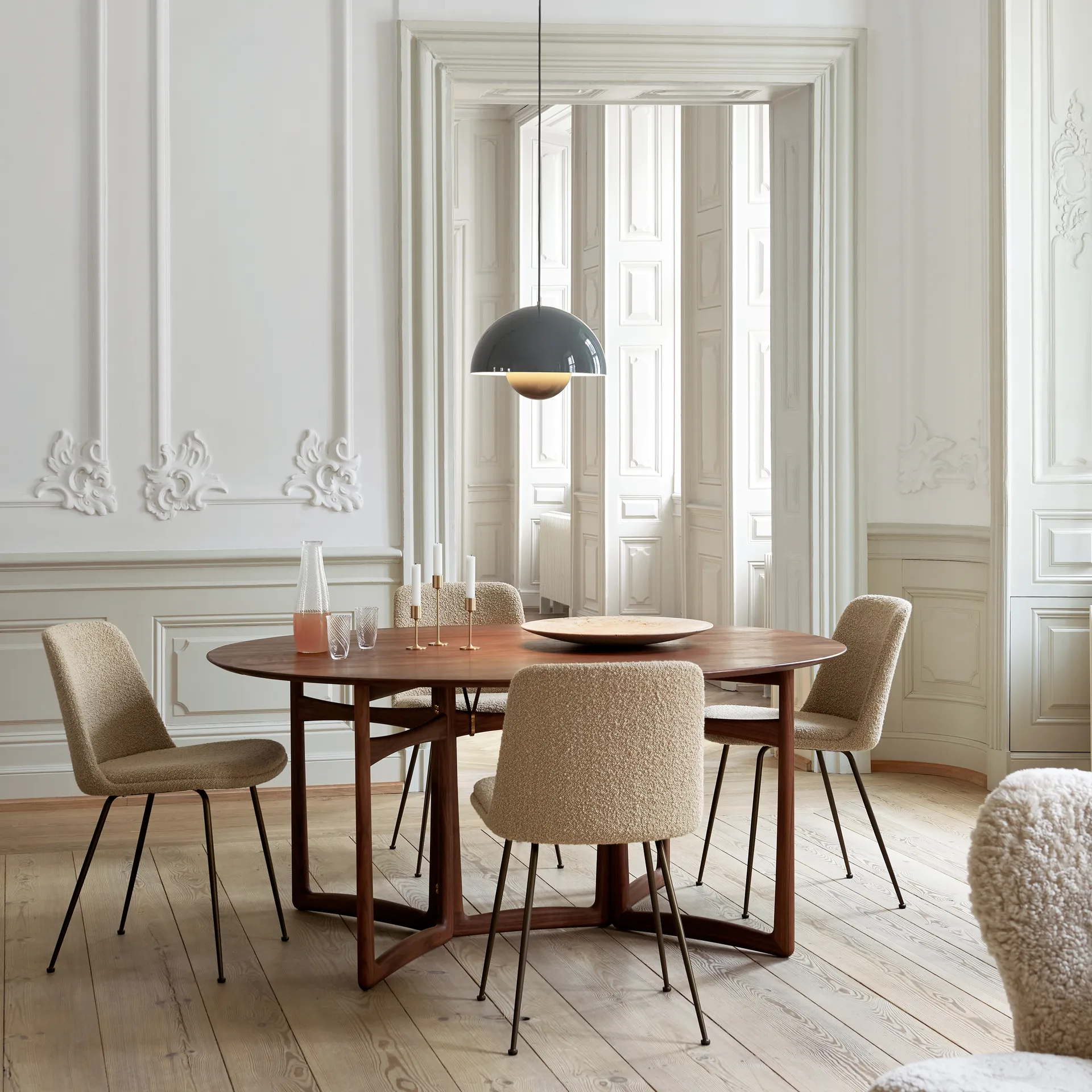 Flowerpot VP7 pendel, Stone blue &Tradition